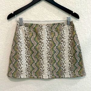 Snake print mini skirt size S